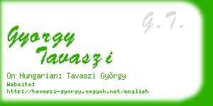 gyorgy tavaszi business card
