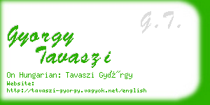 gyorgy tavaszi business card